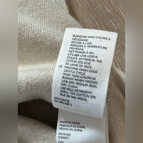 COS Grey Silk Knit Buttoned Long Cardigan Overshirt Oversized - Picture 8 of 8